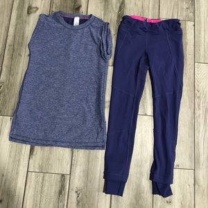 Girls ivivva workout set